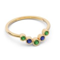 Simple Bezel Curved Haricapa Ring