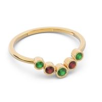 Simple Bezel Curved Haricapa Ring