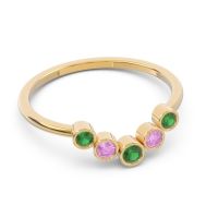 Simple Bezel Curved Haricapa Ring