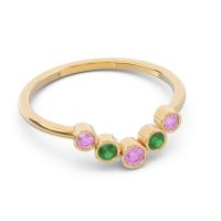 Simple Bezel Curved Haricapa Ring