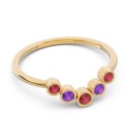 Simple Bezel Curved Haricapa Ring