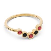 Simple Bezel Curved Haricapa Ring
