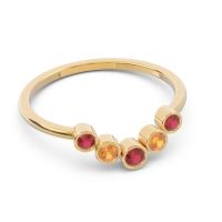 Simple Bezel Curved Haricapa Ring