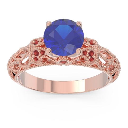 Classic Milgrain Pave Pravaha Ring