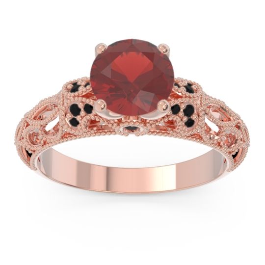 Classic Milgrain Pave Pravaha Ring