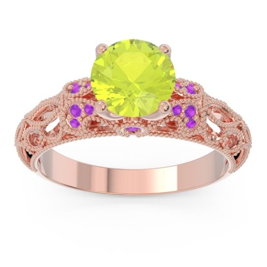 Classic Milgrain Pave Pravaha Ring