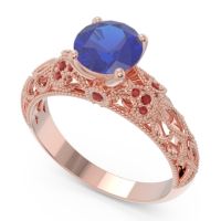 Classic Milgrain Pave Pravaha Ring