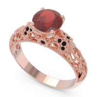 Classic Milgrain Pave Pravaha Ring