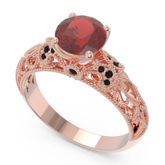 Classic Milgrain Pave Pravaha Ring
