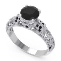 Classic Milgrain Pave Pravaha Ring