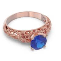Classic Milgrain Pave Pravaha Ring