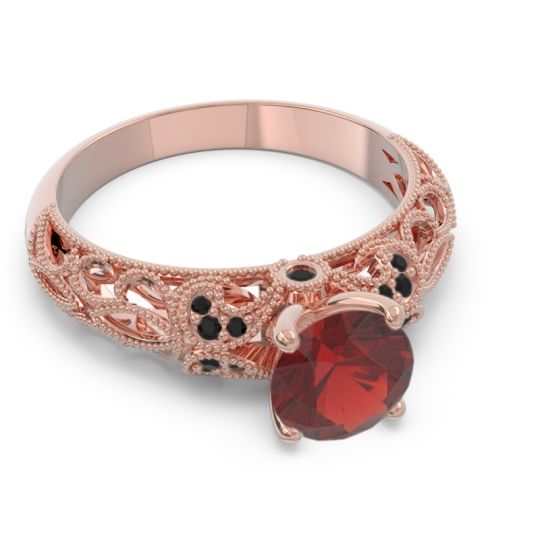 Classic Milgrain Pave Pravaha Ring