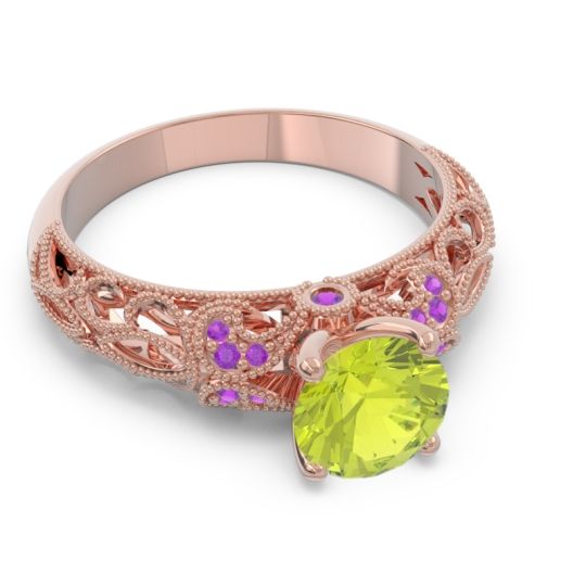Classic Milgrain Pave Pravaha Ring