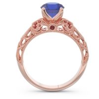 Classic Milgrain Pave Pravaha Ring
