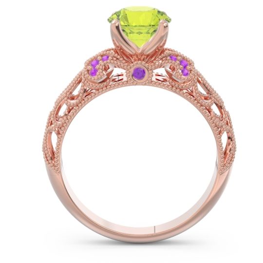 Classic Milgrain Pave Pravaha Ring