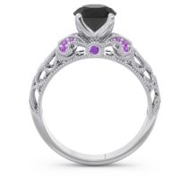 Classic Milgrain Pave Pravaha Ring