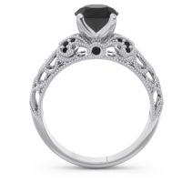 Classic Milgrain Pave Pravaha Ring