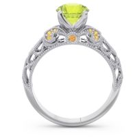 Classic Milgrain Pave Pravaha Ring