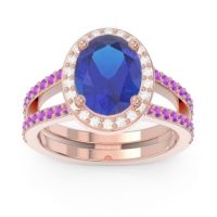 Halo Pave Oval Palya Ring