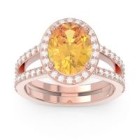 Halo Pave Oval Palya Ring