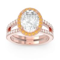Halo Pave Oval Palya Ring