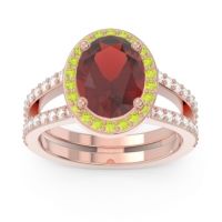 Halo Pave Oval Palya Ring