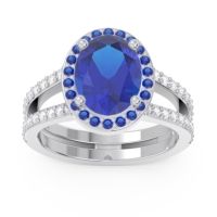 Halo Pave Oval Palya Ring