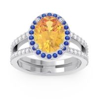 Halo Pave Oval Palya Ring