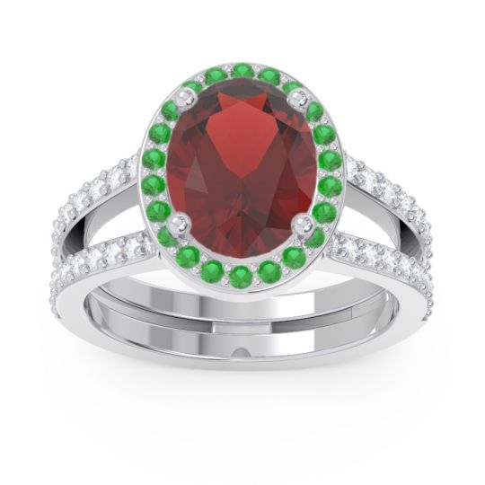 Halo Pave Oval Palya Ring