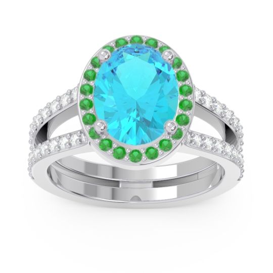 Halo Pave Oval Palya Ring
