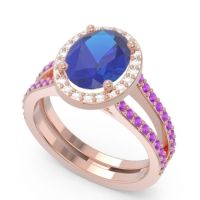Halo Pave Oval Palya Ring
