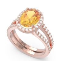 Halo Pave Oval Palya Ring