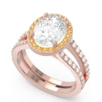Halo Pave Oval Palya Ring