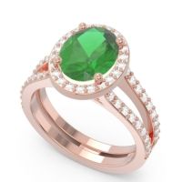 Halo Pave Oval Palya Ring
