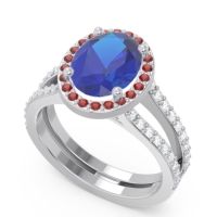 Halo Pave Oval Palya Ring