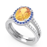 Halo Pave Oval Palya Ring