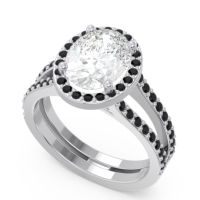 Halo Pave Oval Palya Ring