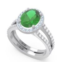 Halo Pave Oval Palya Ring