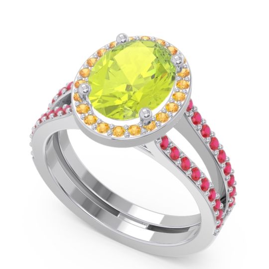 Halo Pave Oval Palya Ring
