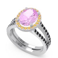 Halo Pave Oval Palya Ring