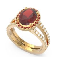 Halo Pave Oval Palya Ring