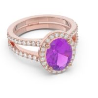 Halo Pave Oval Palya Ring