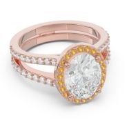 Halo Pave Oval Palya Ring