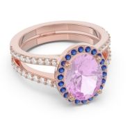 Halo Pave Oval Palya Ring