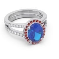 Halo Pave Oval Palya Ring