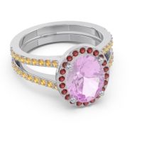 Halo Pave Oval Palya Ring