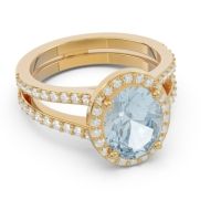 Halo Pave Oval Palya Ring