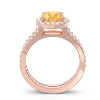 Halo Pave Oval Palya Ring