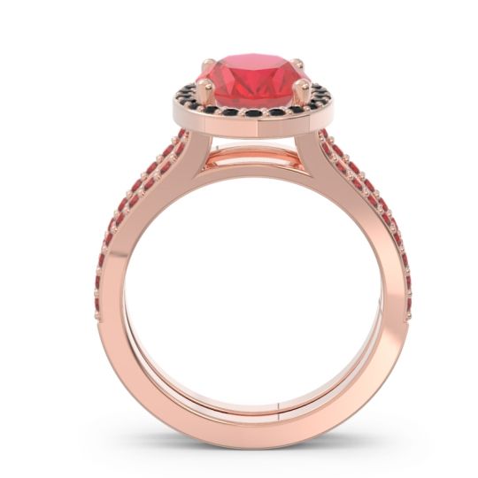 Halo Pave Oval Palya Ring