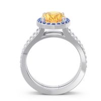 Halo Pave Oval Palya Ring